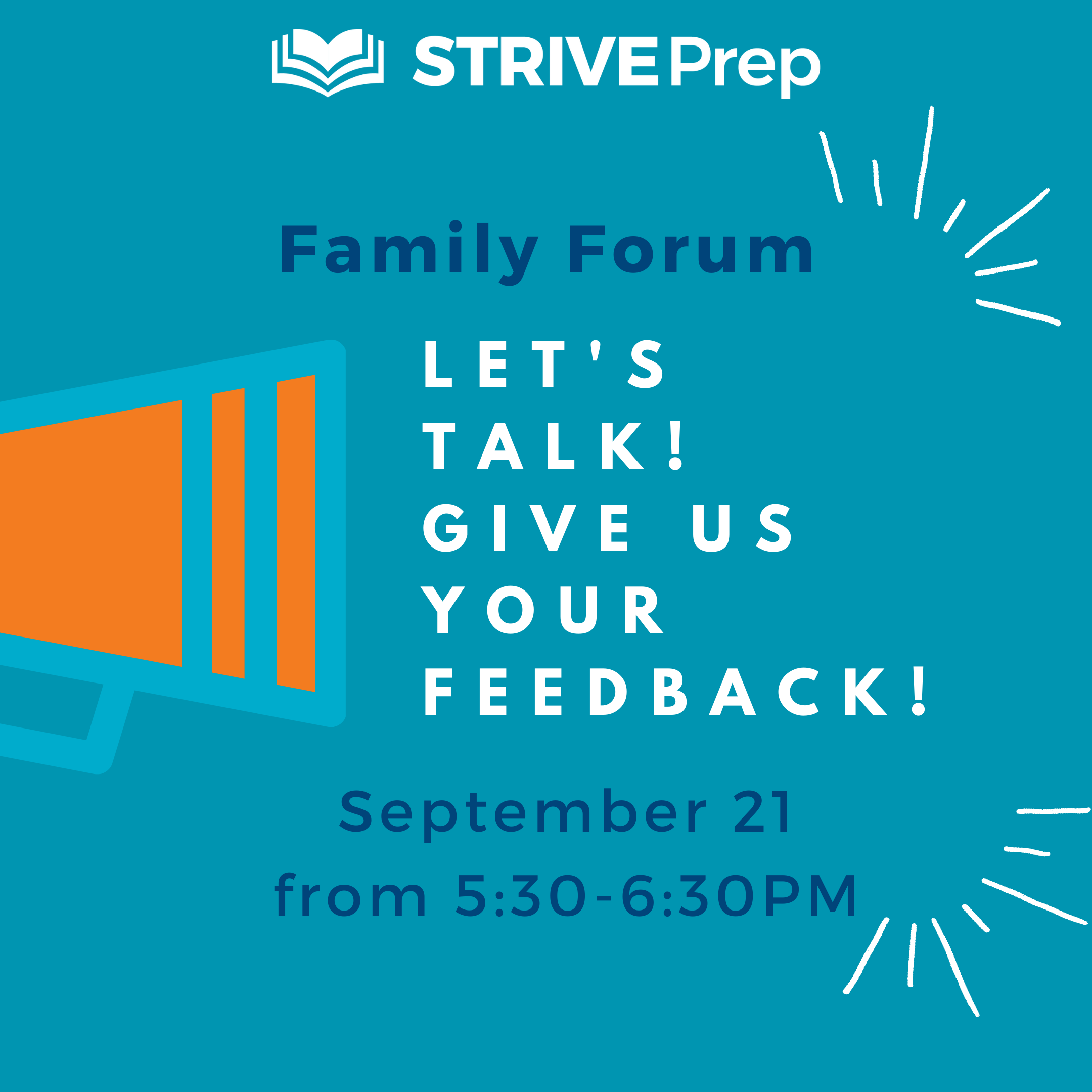Family Forum: Share your feedback about the first month of school